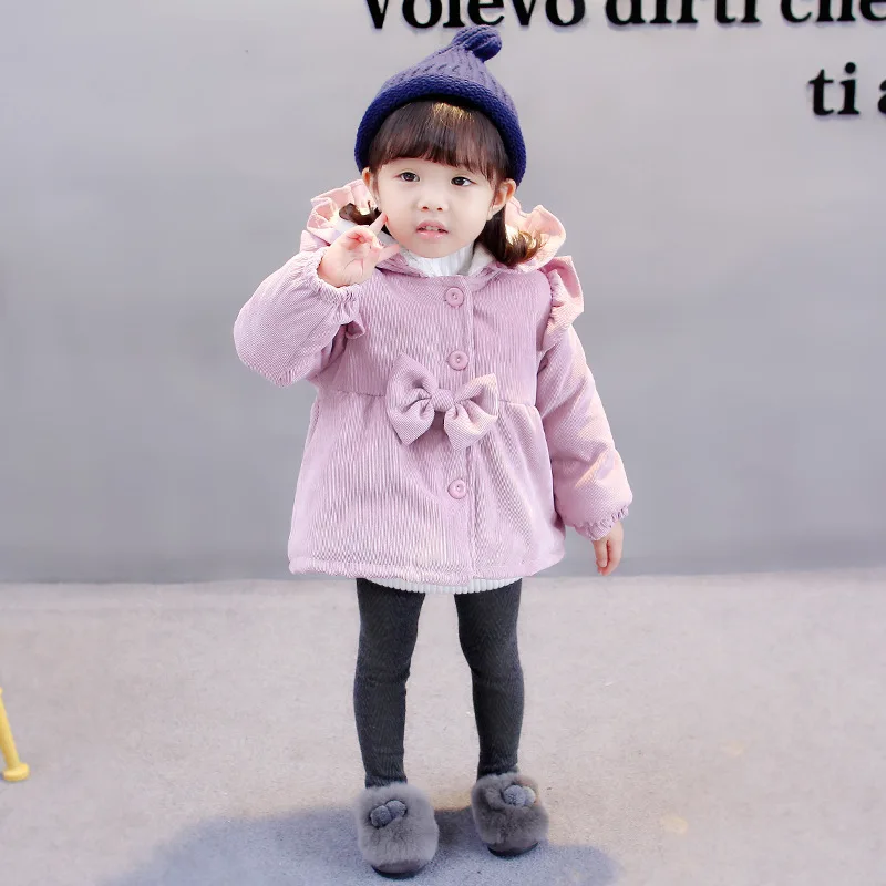 Western Style Baby Girls Cotton-padded Clothes Kids Warm Clothes New Style Winter Infant Brushed And Thick Cotton-padded Ja