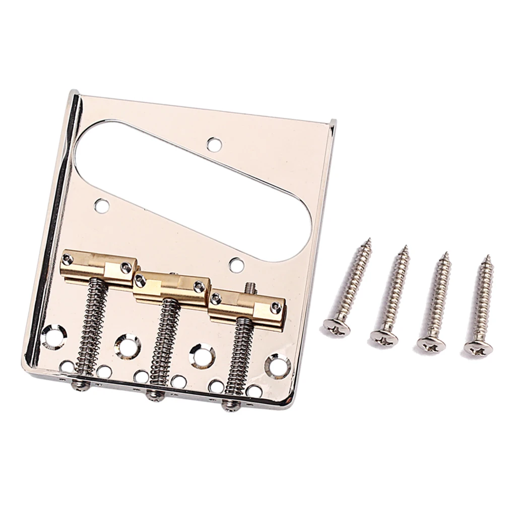 

Exquisite 3-String Electric Guitar Saddle Bridge Hardtail Set String Space Parts