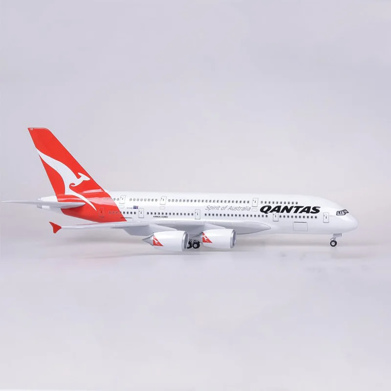 1: 160 литая под давлением модель самолета дух Австралии QANTAS A380 с светильник коллекция колес 380 модели игрушек