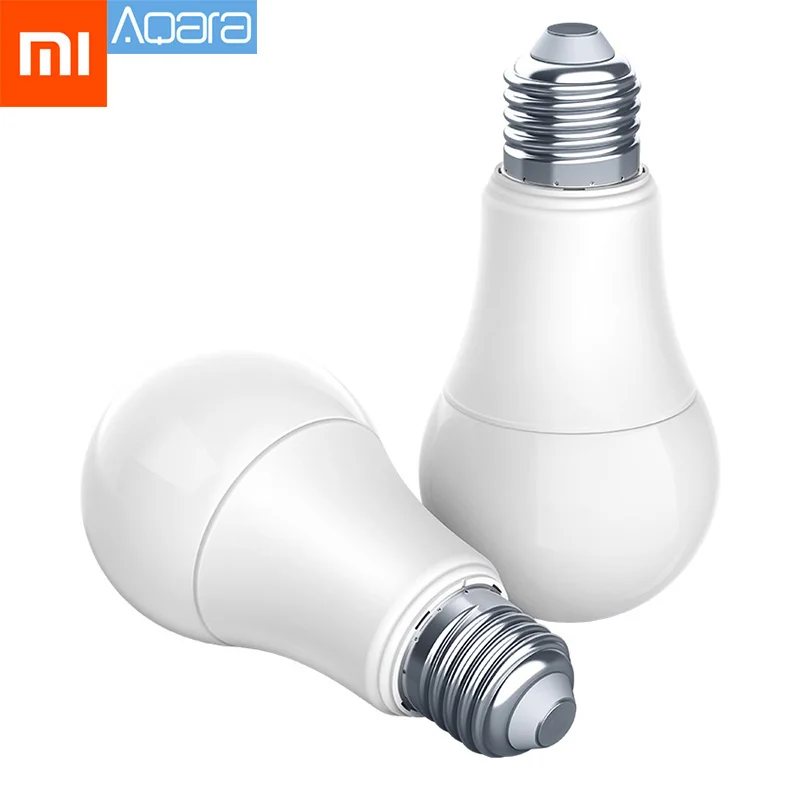 Xiaomi mijia Aqara Zigbee умный светодиодный светильник Zigbee версия 9W E27 2700 K-6500 K белый цвет умная светодиодная лампочка с дистанционным управлением светильник с домашним комплектом