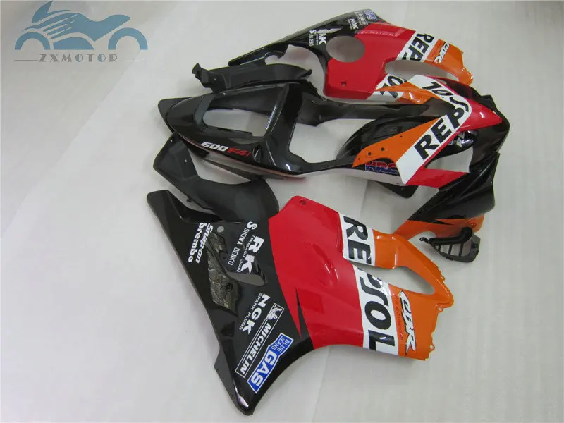 Пользовательский комплект обтекателя впрыска, пригодный для Honda CBR 600F4i 2001 2002 2003 CBR600F4i 01 02 03 ABS пластиковые комплекты обтекателей части HT31