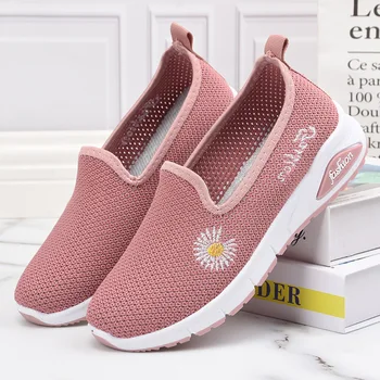 

2020 Summer Woman shoes Casual Shoes Breathable Sneakers Women New Arrivals Fashion Small Daisies Mesh Sneakers Shoes Women
