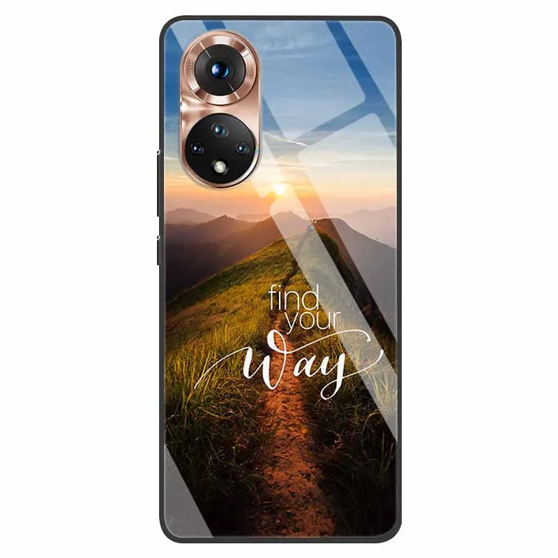 Luxury Tempered Glass Phone Case with Fashion Bumper