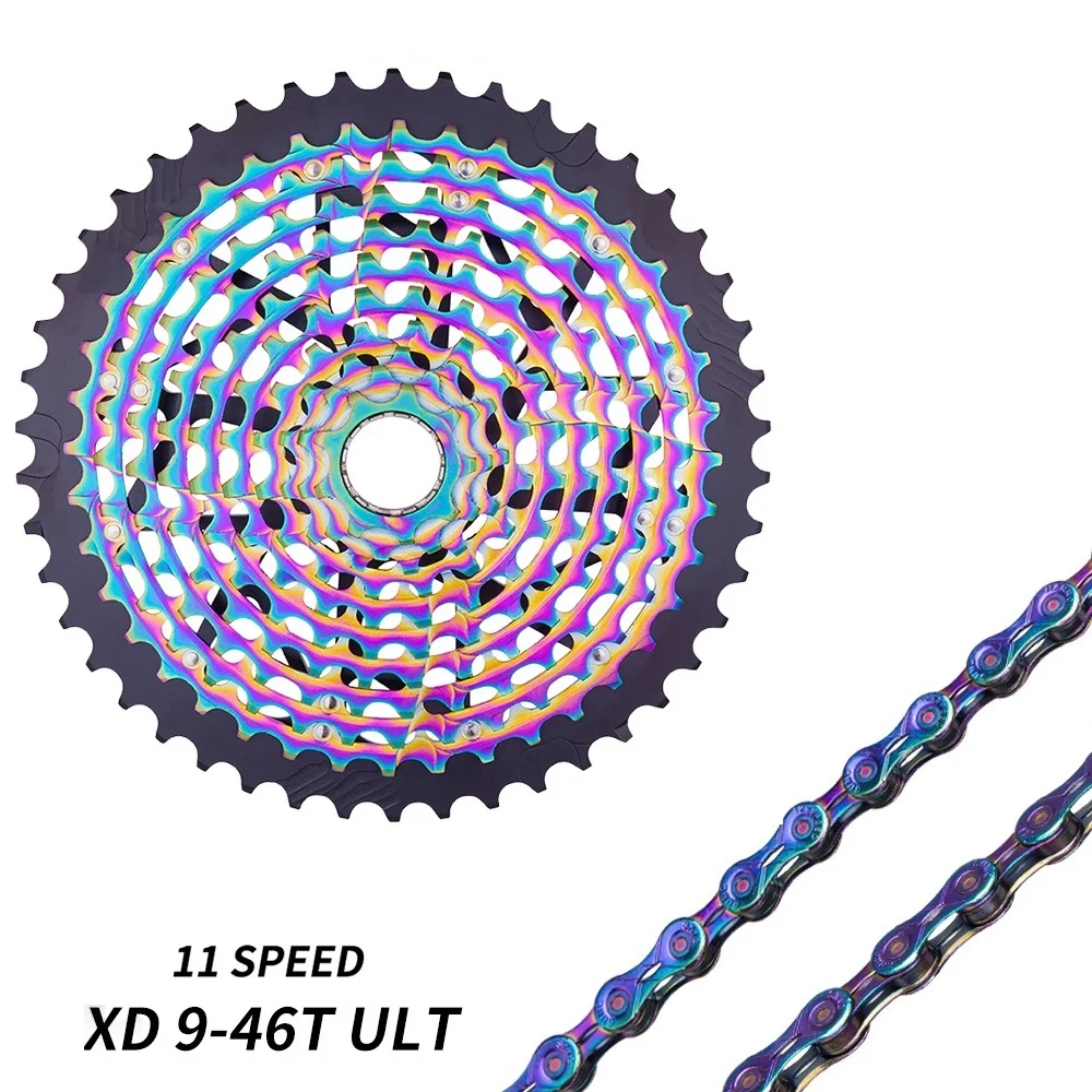 11 скоростей MTB красочный групповой набор s 9-46T ulxd кассета в велосипед свободное