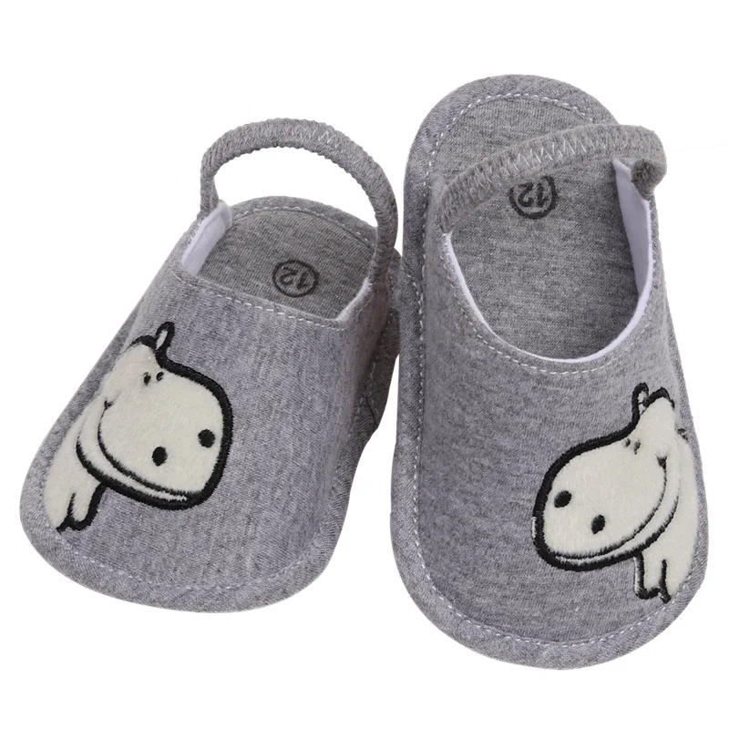[Simfamily]/ хлопковые тапочки для малышей; обувь для новорожденных; Летние Мягкие стильные тапочки для мальчиков и девочек; тапочки на мягкой подошве с рисунком - Цвет: NO1