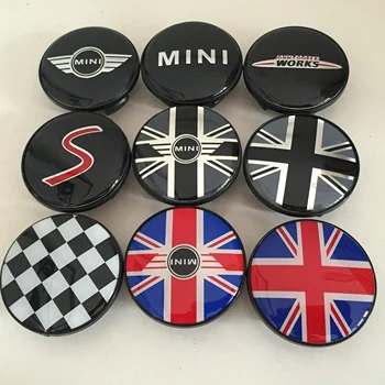 

4pcs 54mm mini Car Wheel Center Cap Badge dust-proof covers emblem sticker car Styling