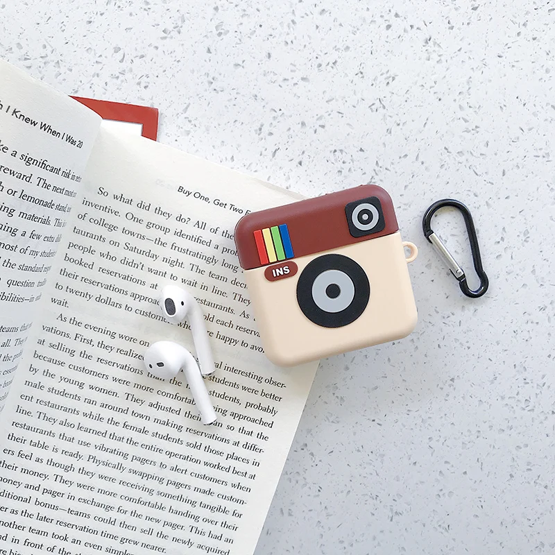 as pic show GIAUSA Airpods сумка с рисунком аниме чехол для наушников силиконовый чехол для Airpods чехол аксессуары чехол для наушников - Color: as pic show