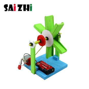 

Saizhi DIY Scientific Electric Water Energy Conversion Kit Wheel Model DIY Assembly Science Toys Learning Kits Education Toys