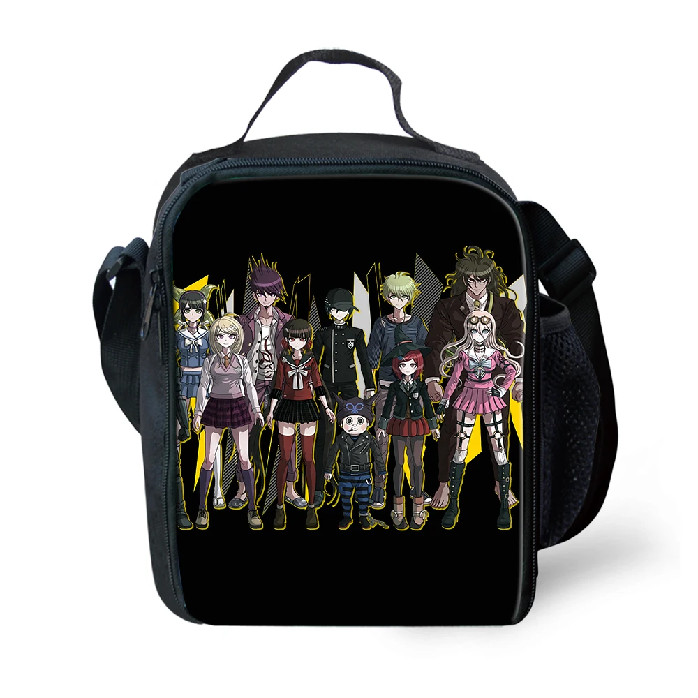 CDGX2476G Аниме Danganronpa Кроссбоди сумка для ланча для мальчиков, Детская сумка-мессенджер, Термосумка для еды и пикника, Студенческая изолированная сумка на плечо monokuma - Цвет: CDGX2476G