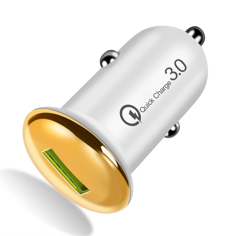 Мини 18 Вт Быстрое зарядное устройство переходник USB для зарядки в машине Быстрая зарядка 3,0 2,0 автомобильное зарядное устройство Зарядка для iPhone 11 Pro XR huawei mate 30 Pro