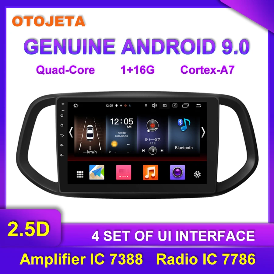 

OTOJETA Android 9.0 Player Smart Car Multimedia Radio For 2015-2017 KIA KX3 GPS Bluetooth Navigation full touch tape recorder