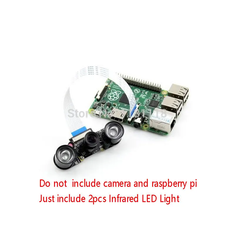 

Paspberry Pi Camera 2pcs Infrared LED Light 3W Board Module Night Vision Infrared NoIR