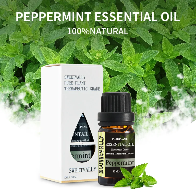 

10ml Peppermint Essential Oil With Aromatic Aromatherapy Oil Household Cleaning Home Help Sleep Air Care Essential oils