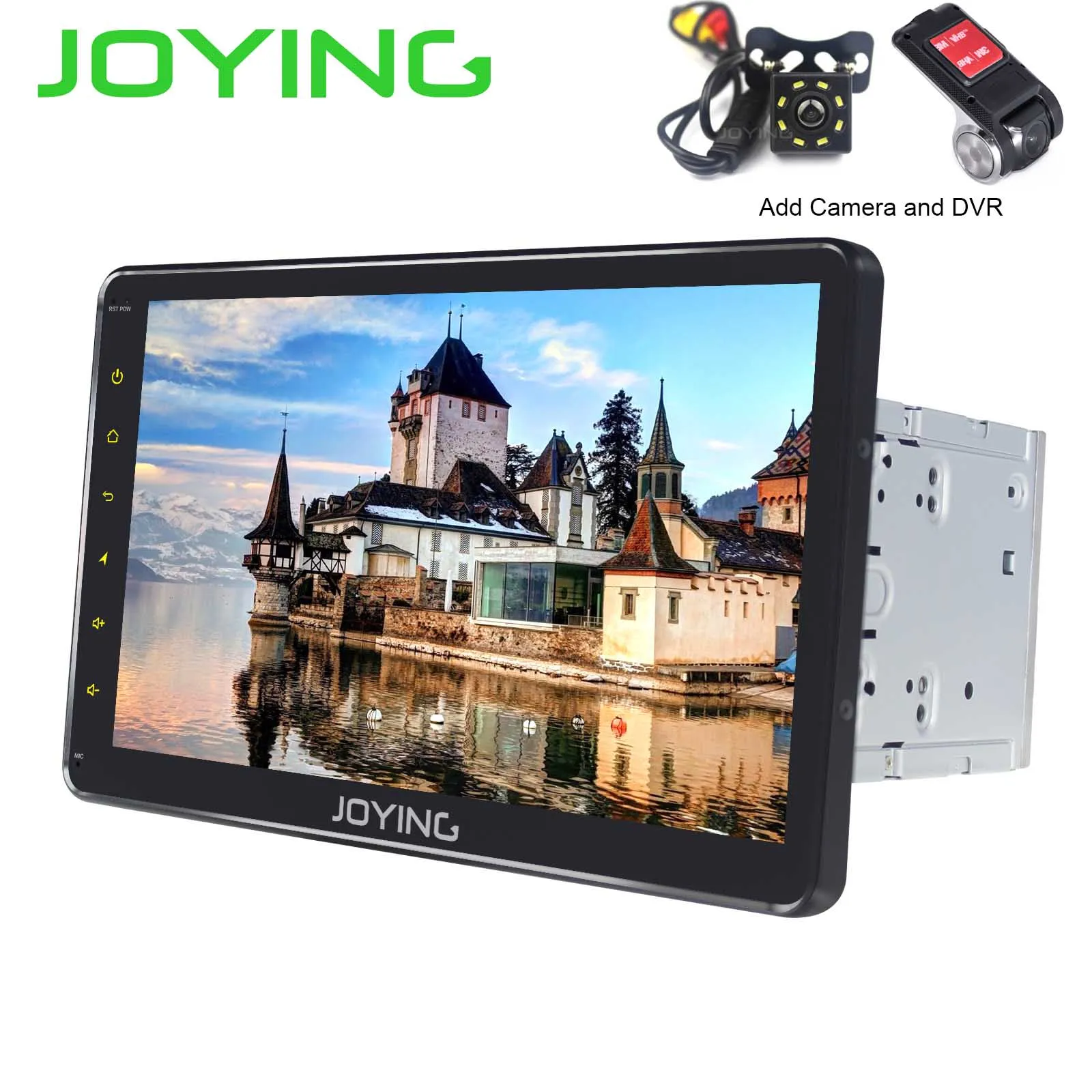 1" gps навигация двойной 2 Din 2 ГБ+ 32 ГБ Android 8,1 автомобильный Радио стерео головное устройство мультимедиа без DVD плеер встроенный DSP Зеркало Ссылка - Цвет: Add  Camera DVR