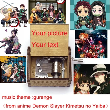 

Photo Text Custom Naruto Demon Slayer Totoro Dragon Ball La Casa De Papel Bell Ciao Wood Music Box New Year Birthday Present