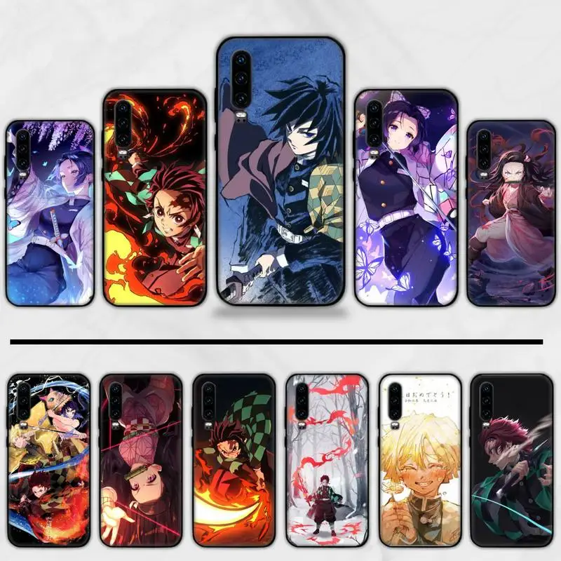 Demon Slayer Kimetsu no Nezuko чехол для телефона с японским аниме Huawei Y5 Y6 II Y7 Y9 PRIME 2018 2019 NOVA3E P20 PRO