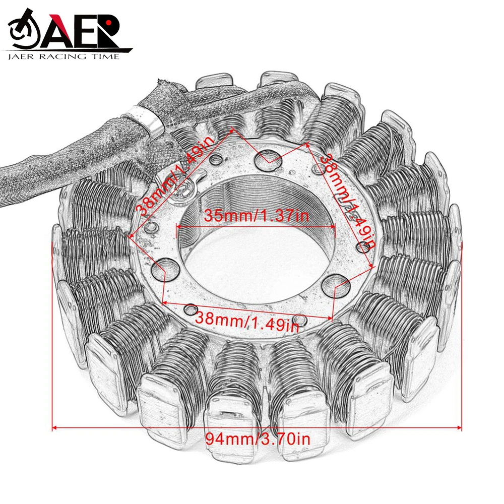 JAER статор мотоцикла катушки для Suzuki GS250T GS300L GS400X GS425 GS450E GS450G GS450L GS450S GS450T GS500E GS550E GS550L GS550M