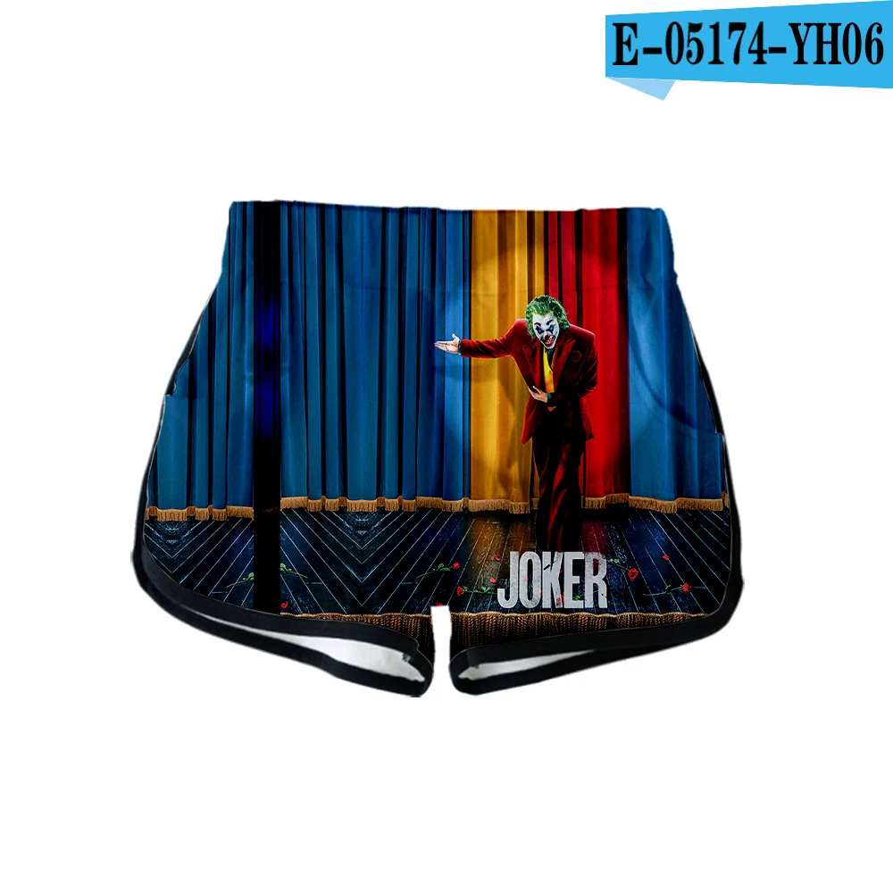 Frdun Tommee Movie Joker, Joaquin, Phoenix, Arthur Fleck, 3d принт, летние женские повседневные милые шорты для девушек,, сексуальные шорты, одежда - Цвет: YH06