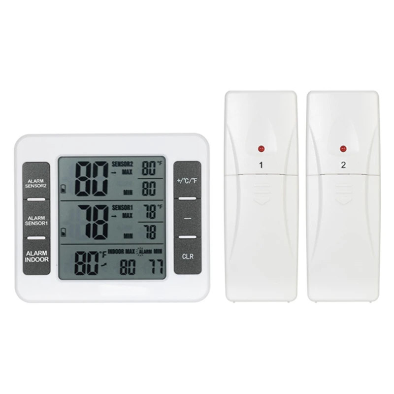 

Hot Sale Digital Thermometer Temperature Meter Weather Station Tester With C/F Max Min Value Display