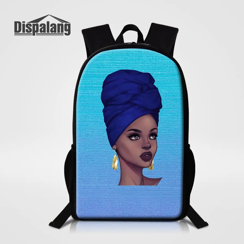 Dispalang, индивидуальный дизайн, школьные сумки, 16 дюймов, женский рюкзак, африканская девочка, принт, школьный рюкзак для девочек-подростков, рюкзак - Цвет: Backpack2