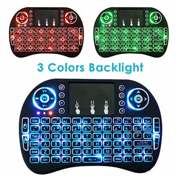 

Backlit Mini Wireless Keyboard Touchpad 2.4G For Android TV Box PC Black