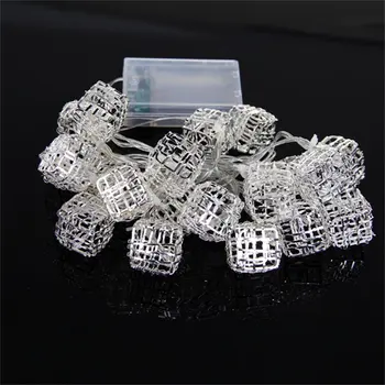 

20LED 4M Fairy String Lights Silver Metal Wired Battery Powered Party Wedding