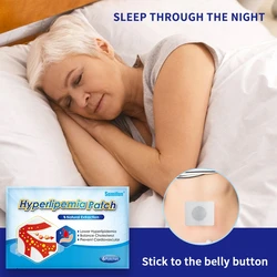 6Pcs/Bag Hyperlipidemia Patch For Balance Lower Blood Lipids Control High Blood Pressure Chinese Herbal Plaster