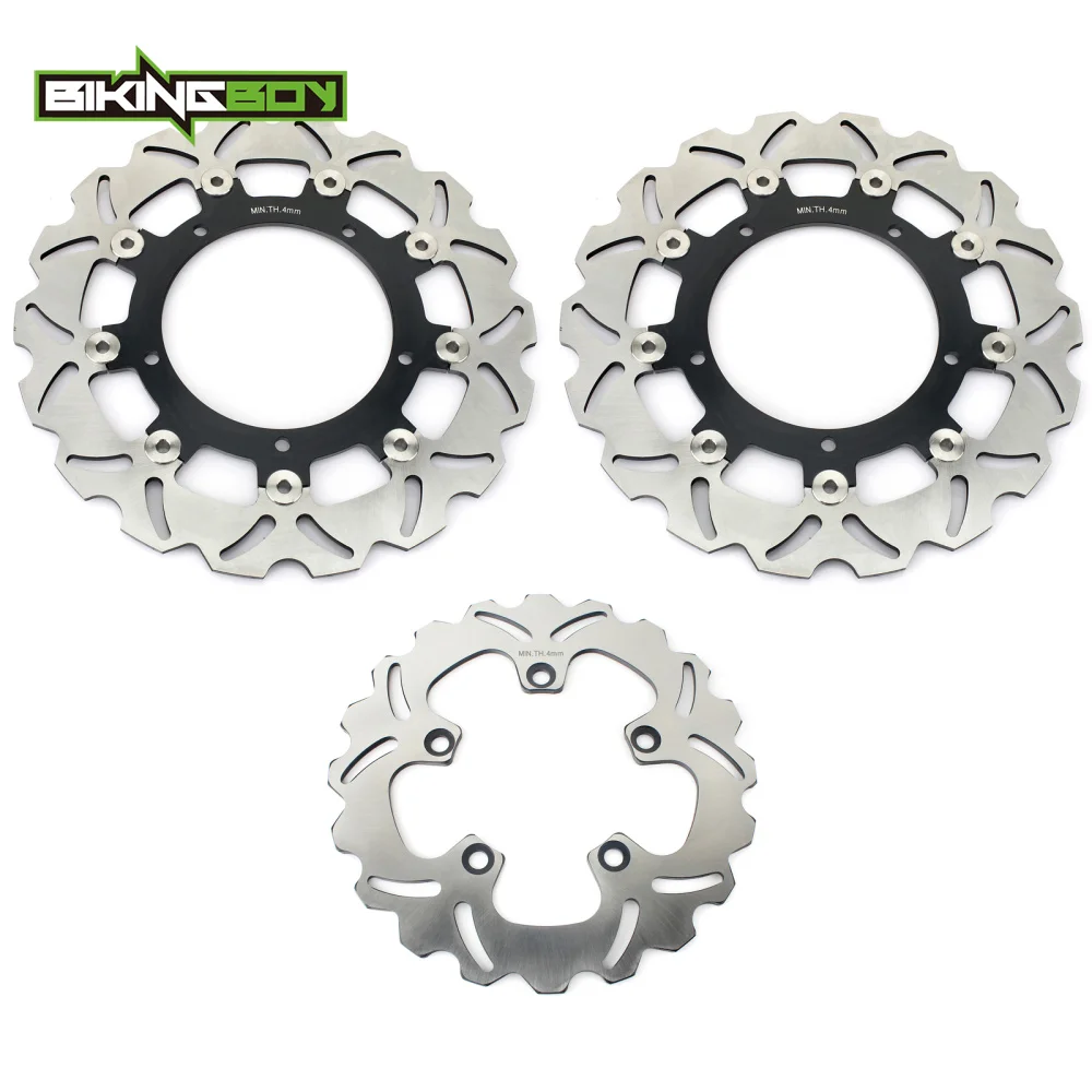 BIKINGBOY для YAMAHA FZ6/Fazer 2004-2008 FZ6 S2/Fazer 2007-2010 MT-03 06-14 плавающие Передние Задние тормозные диски роторы