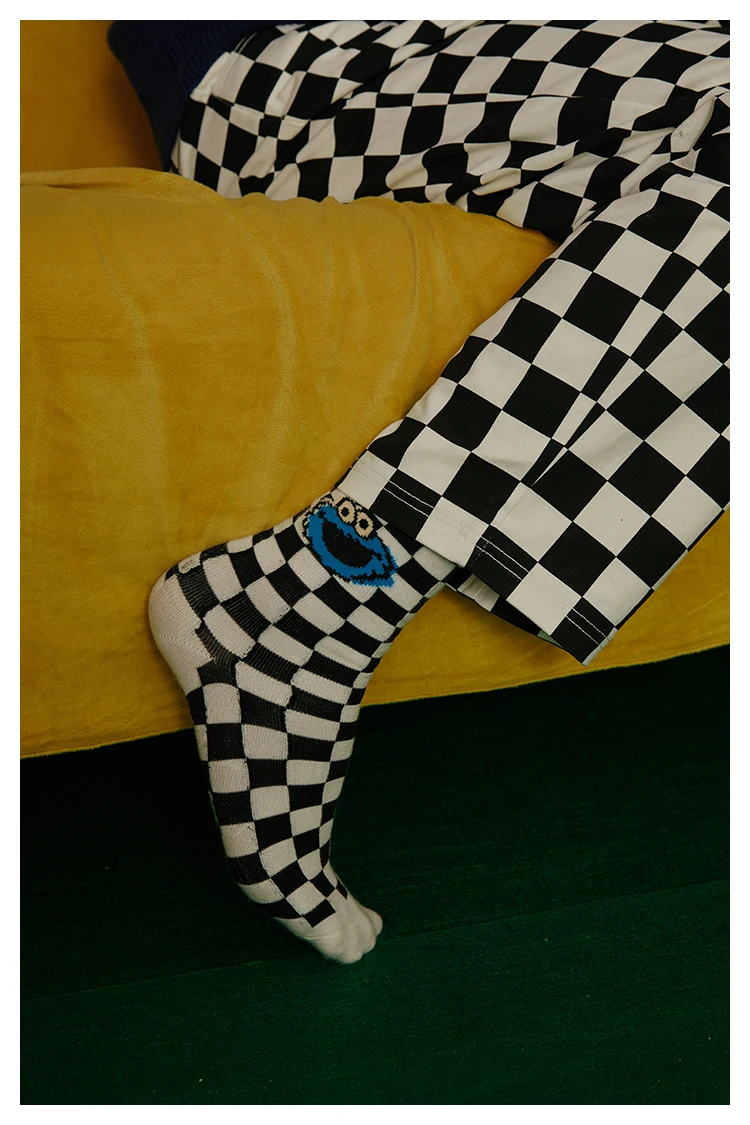 Женские хлопковые носки skarpetki harajuku, забавная уличная одежда, meias calcetines mujer, милые носки skarpety femme, художественные носки, рисунок кунжута