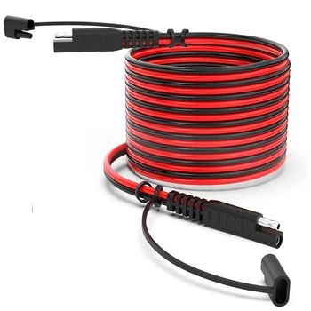 

15Feet SAE to SAE Extension Cable, Quick Connect Disconnect SAE Power Connector Cable Wire Harness 14AWG with Dust Cap
