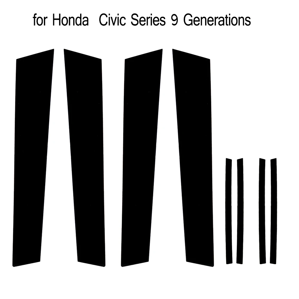 YOSOLO 1 комплект центральная колонка окна декоративные полосы для Honda Civic серии 8/9/10 поколения b-стойки модифицированный автомобильный Стикеры