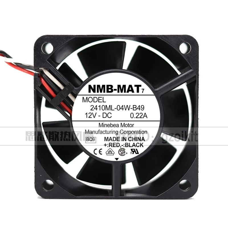 

New original 2410ML-04W-B49/B40 6025 12V 0.22A axial flow chassis cooling fan fan