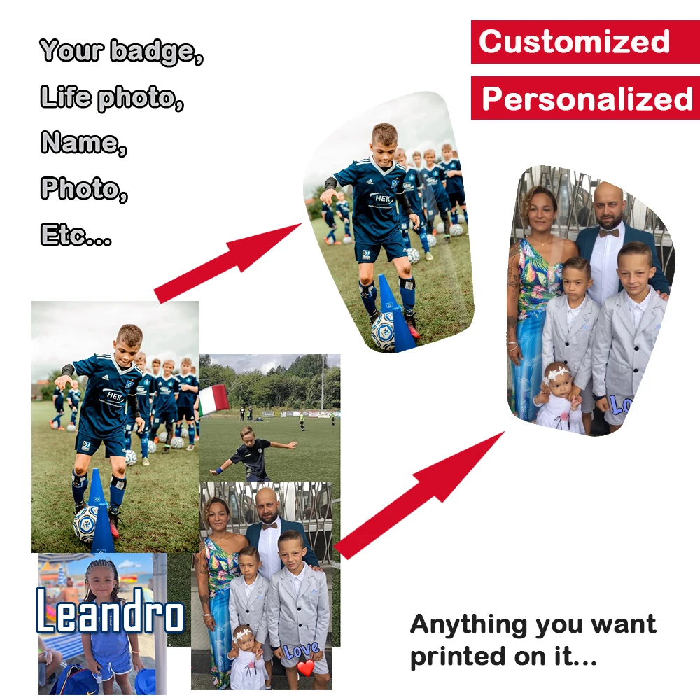 VIP Sublimation Printing Shin Guards Pads Personalized Adult kids Soccer Foot Protection Football Shinguard