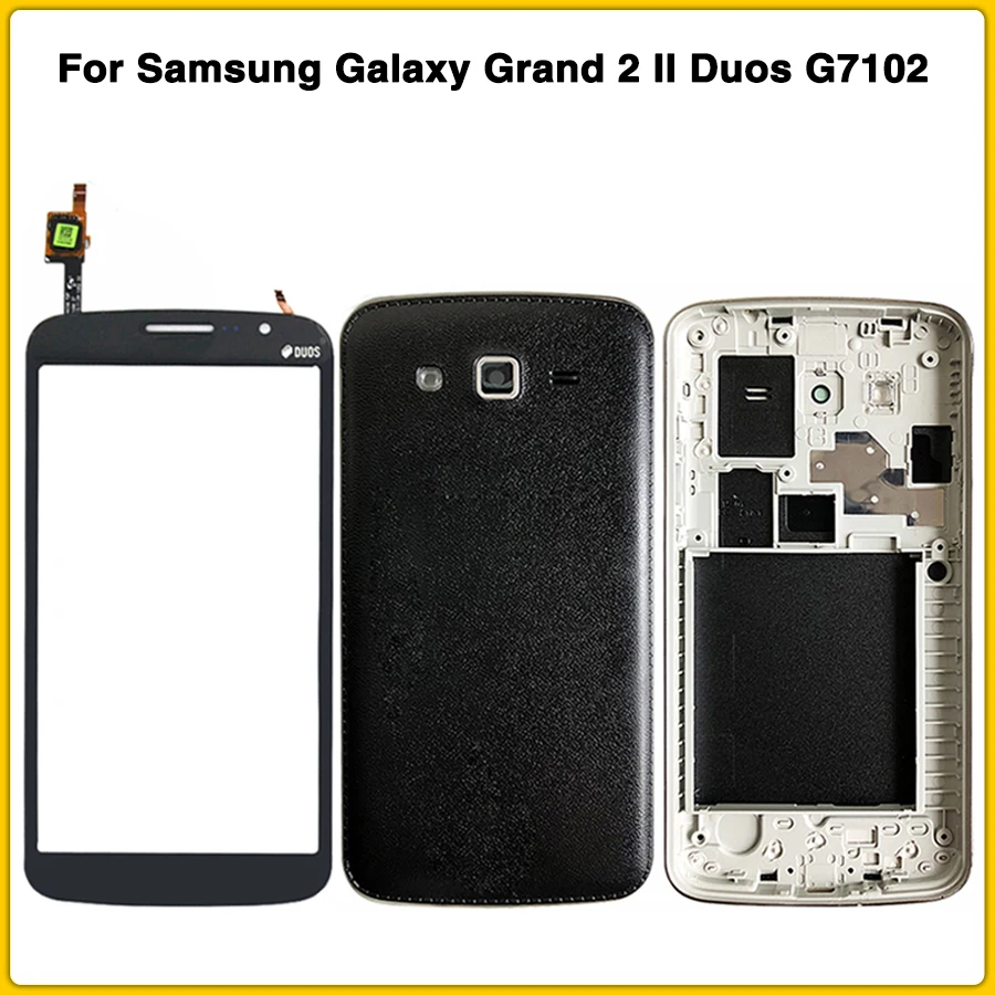 Чехол с полным покрытием для Samsung Galaxy Grand 2 II Duos G7102 G7106 G7100 задняя крышка батареи