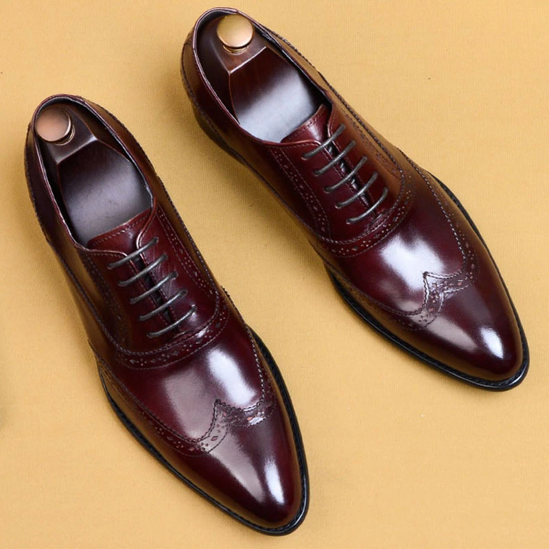 men's wingtip oxford dress shoes