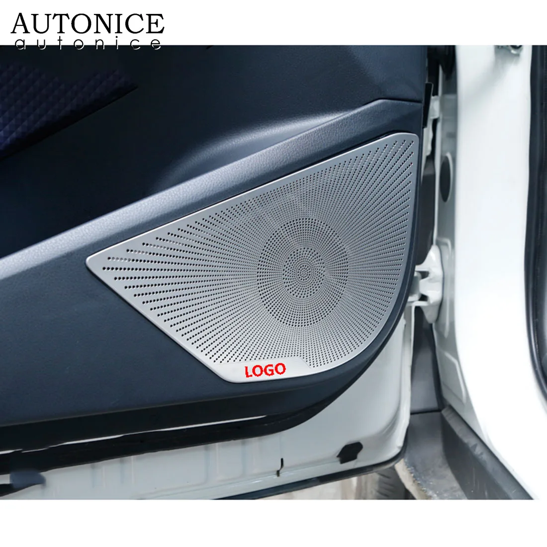 4pcs Stainless Door Speaker Frame Cover Trim fit For toyota C-HR CHR
