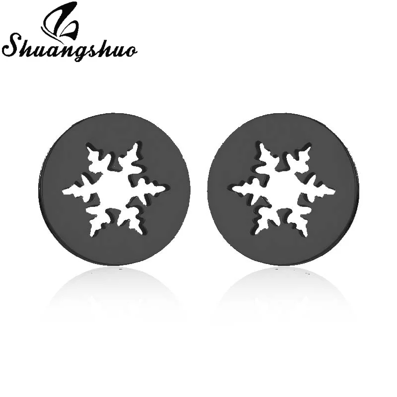 Edelstahl Hirsch Elch Schneeflocke Weihnachts ohrringe kleine Weihnachts Ohr stecker Neujahrs geschenk für Frauen Mädchen Oor bellen – Detail 37