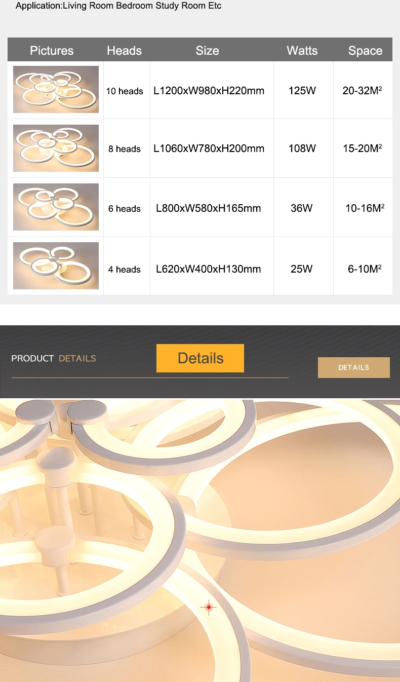 后现代圆圈吸顶灯室内主卧室灯创意个性大气家用客厅灯2019年新款-tmall_10