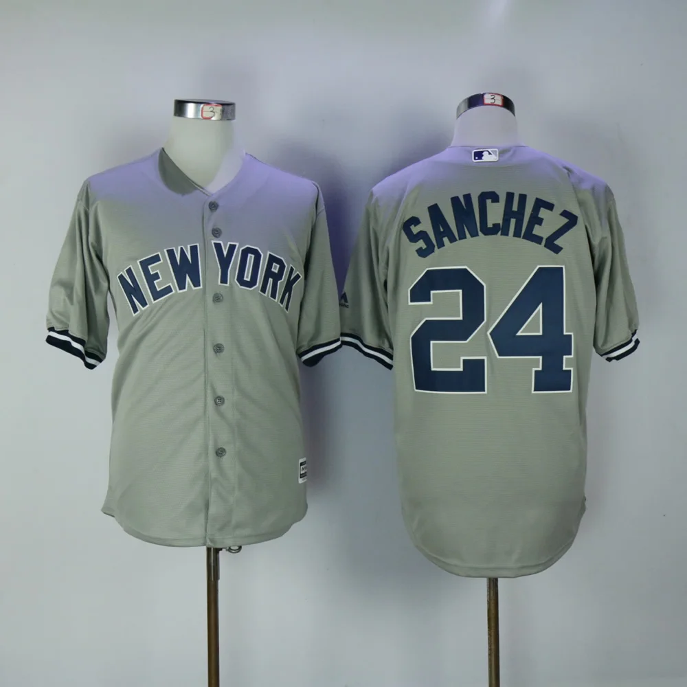 Men's New York Aaron Judge Giancarlo Stanton Gary Sanchez Didi Gregorius Gleyber Torres FLEX& Cool Base Player Jersey - Цвет: Белый