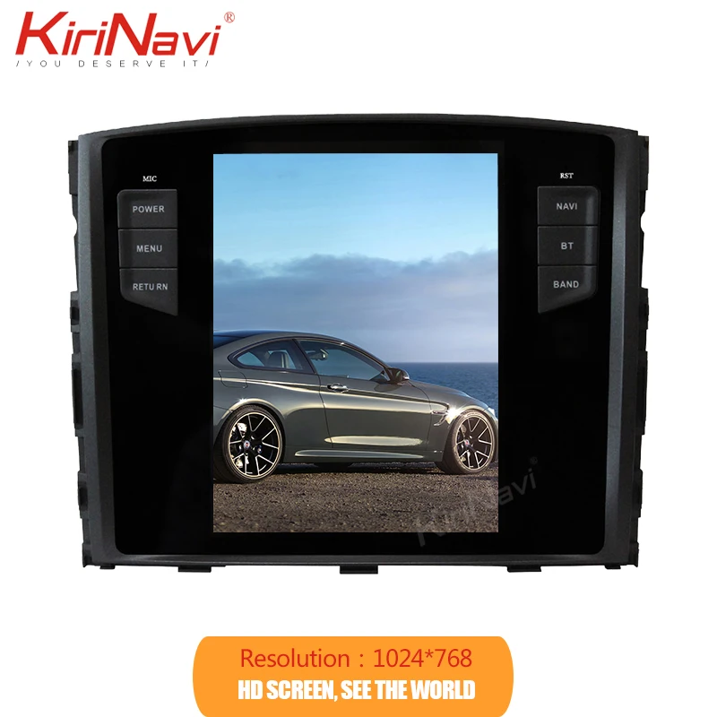 Автомобильный мультимедийный плеер KiriNavi сенсорный HD дисплей 10 4 дюйма 1 Din Android 9 0