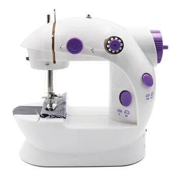 

Electric Mini Sewing Machine For Home Hand Machine To Sew Lock Stitch Adjustment With Light Handheld Portable Sewing Machine
