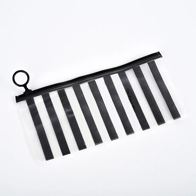 S-stripe 1 шт. водонепроницаемый прозрачный косметический набор кистей для макияжа, сумка для пляжных солнечных ванн, держатель для туалетных принадлежностей, сумка для хранения на молнии, набор инструментов для макияжа - Цвет: S-stripe