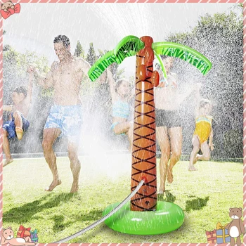 

Coconut Tree Water Spray Toy Kids Children Family Games Fountain Water Sprinkler Toy Inflatable Palm Tree Spray Toys Water Play