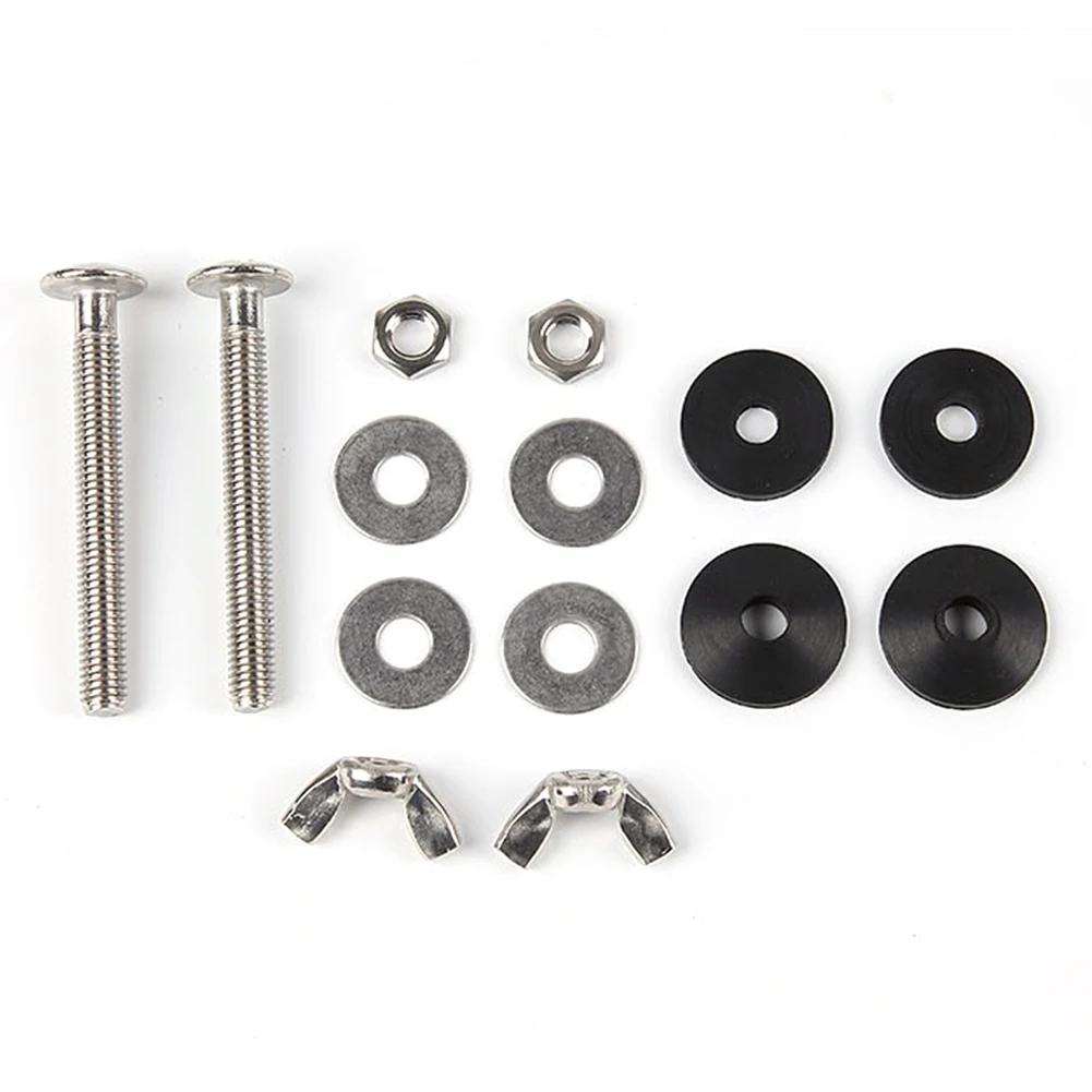 Cistern To WC Pan Fixed toilet cistern fixing kit Practical Stainless Steel Home Bolt Through Kit Closestool Durable Bathroom Accessories Spare 2pcs