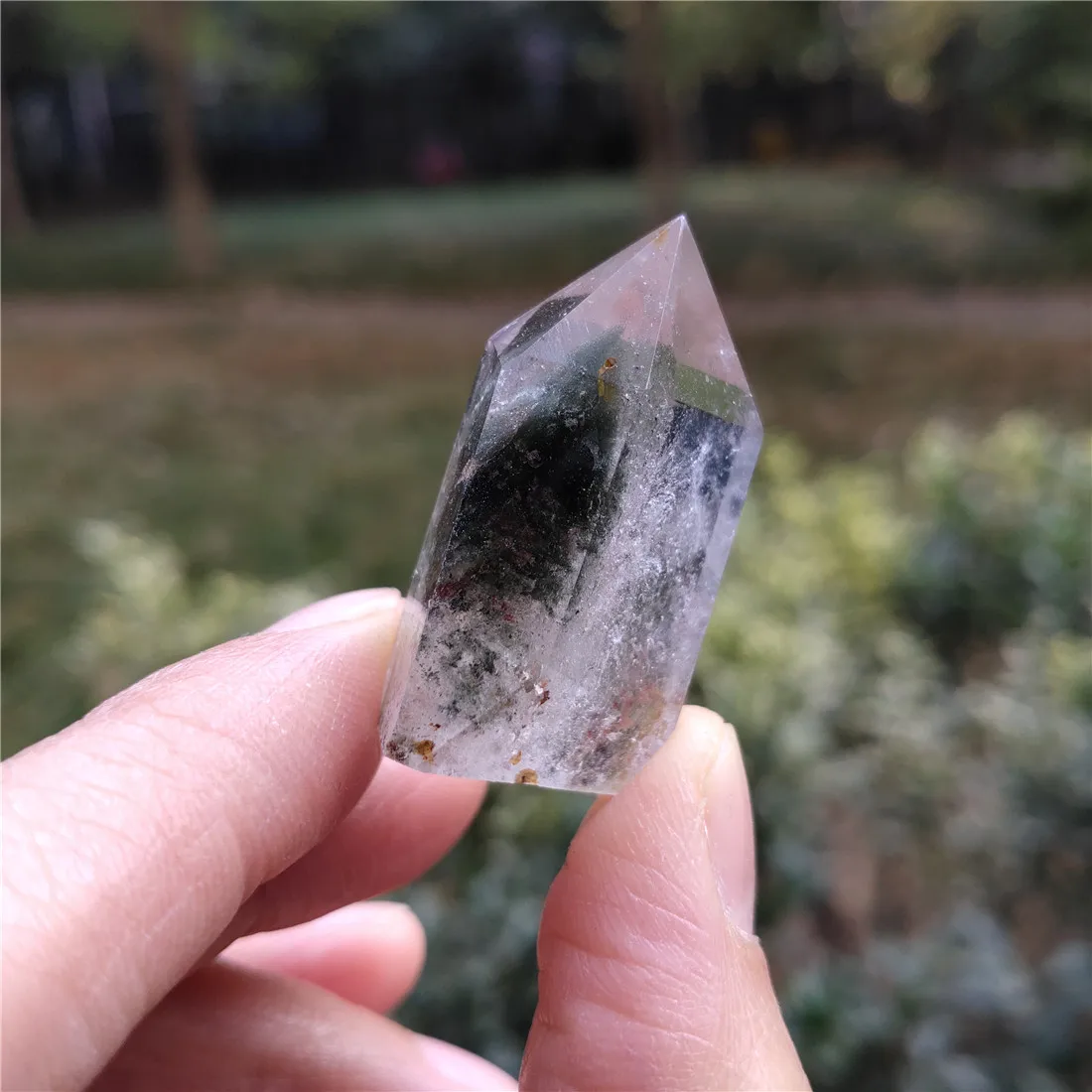 Кристал-фантом башня камень остров камни призрак кристаллы Wicca Cristal Pierre Naturelle Cristaux Природный исцеляющий Декор кварц