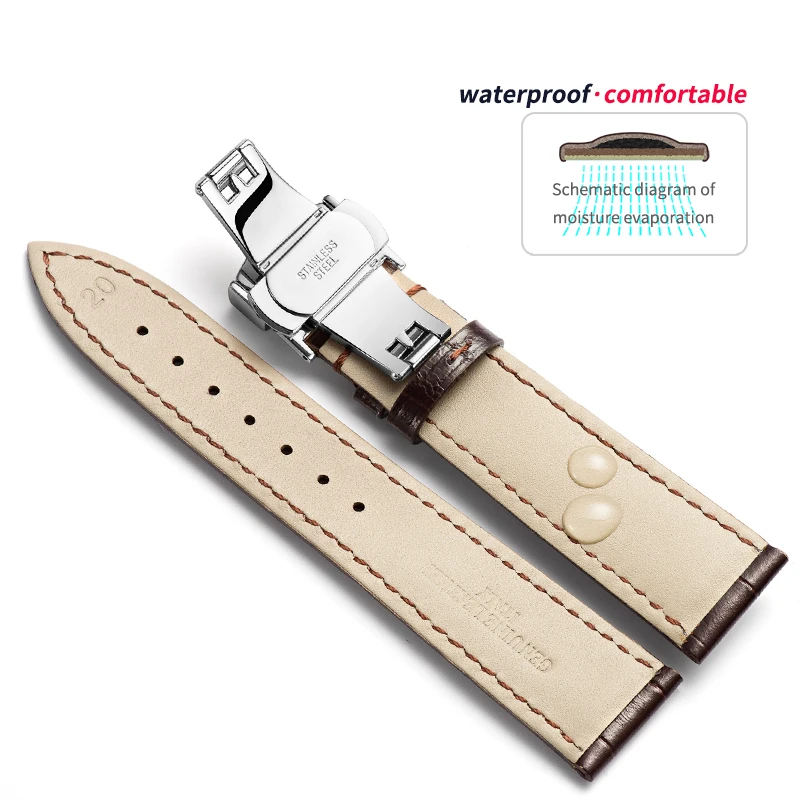 Черный Фитнес эластичные экстендеры наручные intalian из натуральной кожи ремешок для часов