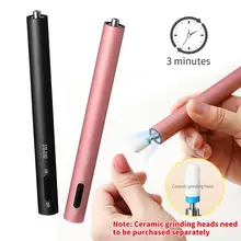 Мини Портативная машинка для сверления ногтей, USB ручка для полировки, маникюрный салон, шлифовальное устройство для сверления ногтей