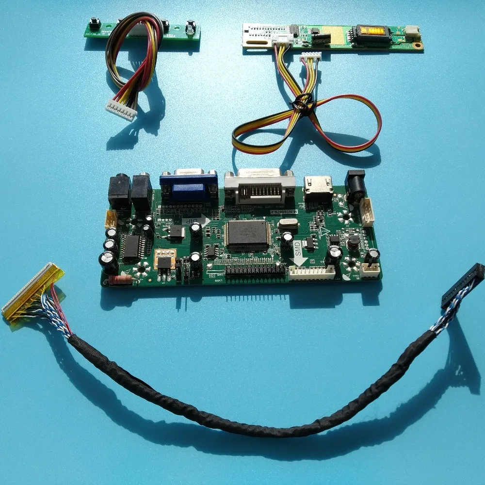 Комплект для B121EW03 V0 плата контроллера драйвер экран 1 лампы LVDS VGA 12," панель монитор HDMI DVI 1280X800