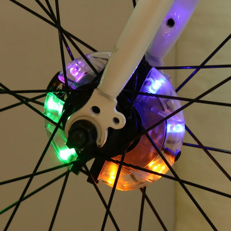 

Riding Lamp Cycling Accessories Cycling Wheel Light Front/Rear Hub Decoration Light LED Spoke Warning Lamp Night Safety