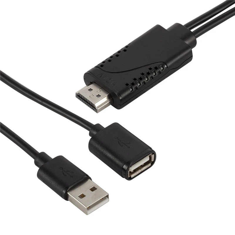 Cable adaptador USB hembra a HDMI macho 1080P HDTV Digital AV, convertidor de Cable para IOS y y cables| - AliExpress